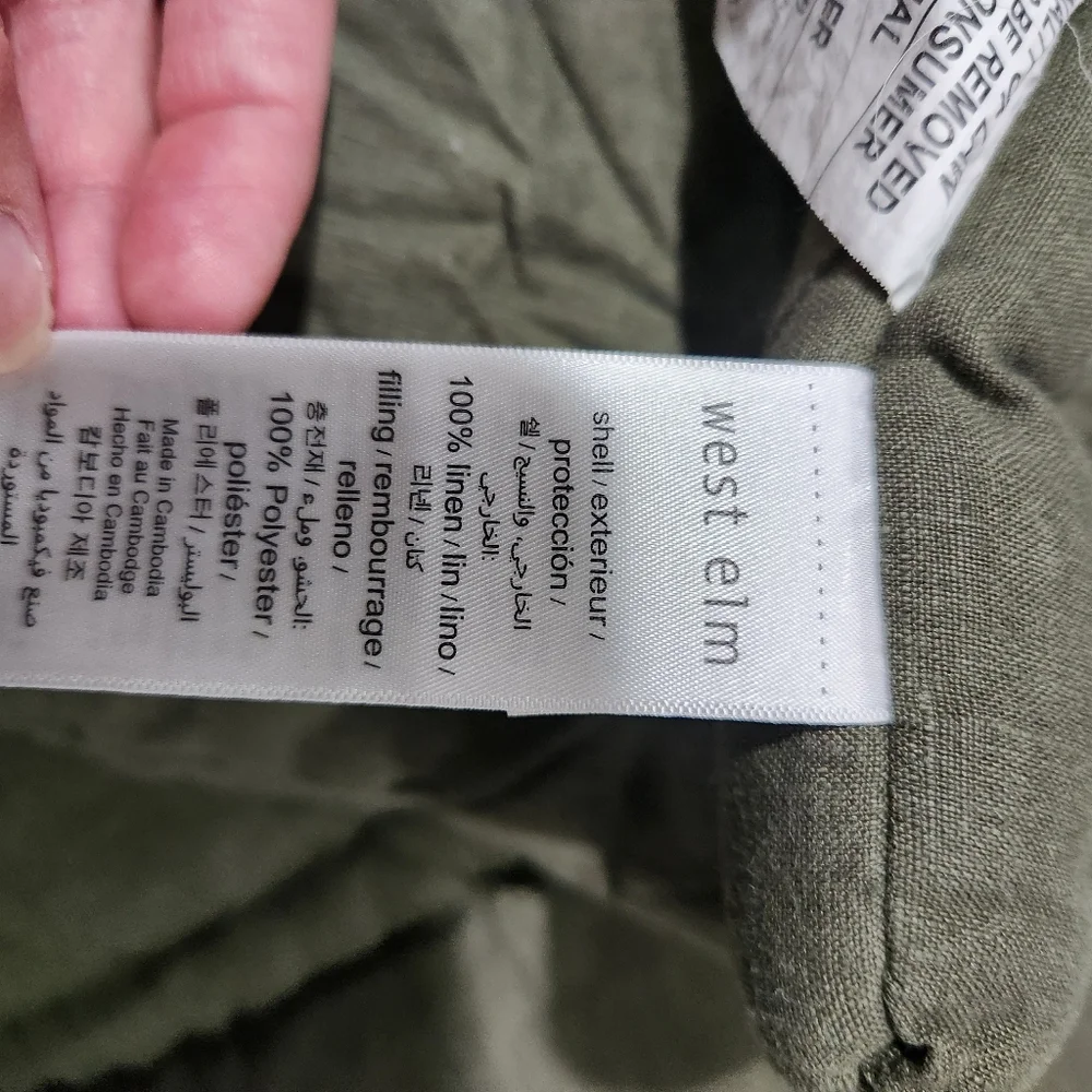 West Elm Linen Quilted Comforter